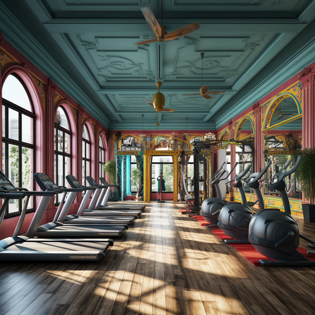 Indian Gym with Cost Effective Interior