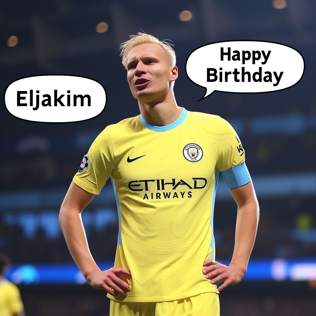 Erling Haaland Manchester City Birthday