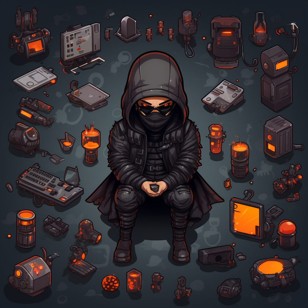 Top Down Hacker Game Asset