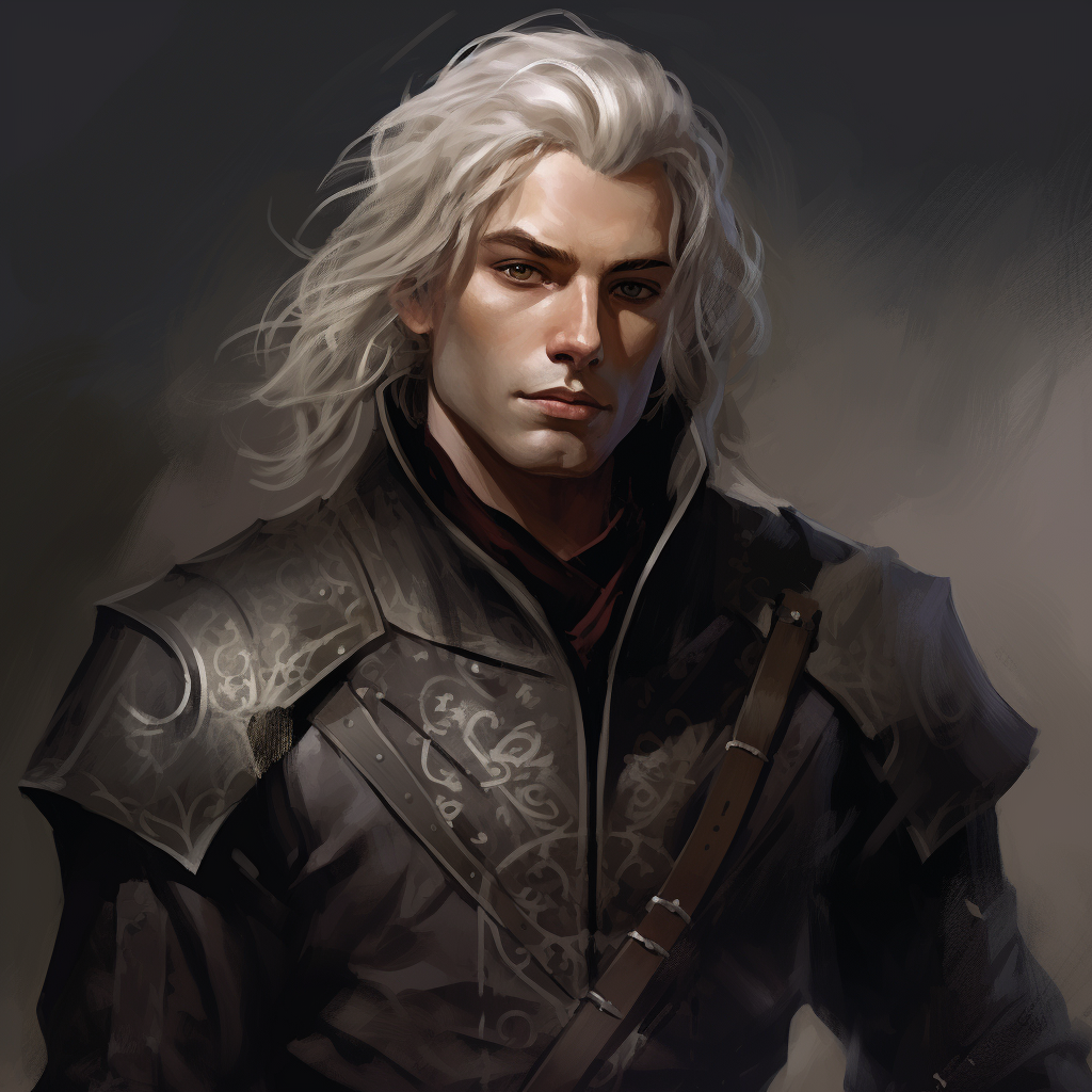 Charismatic Half-Elf Drow Male Paladin Warlock