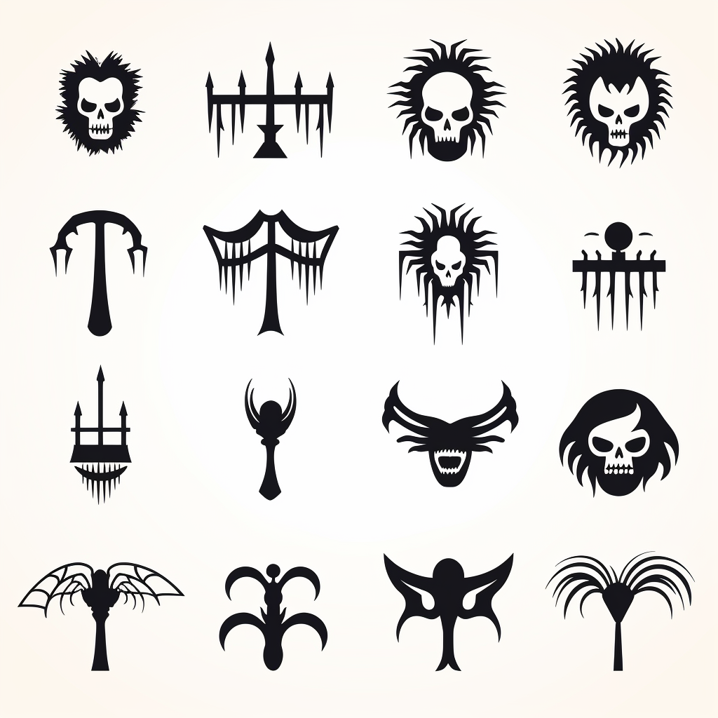 Minimalistic Halloween Horror Icons