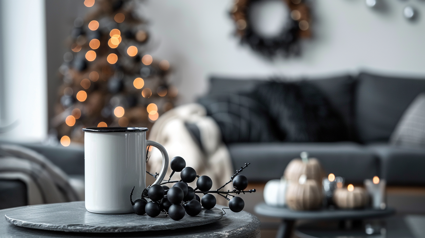 Halloween themed living room banner