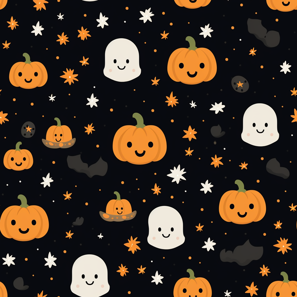 Halloween ? pattern on minimalist tile