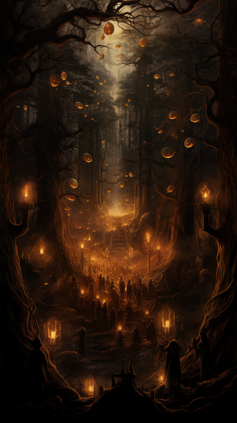 Creepy Halloween scene in Mirkwood