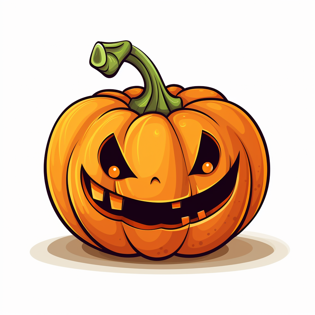 Illustration of Halloween pumpkin styles