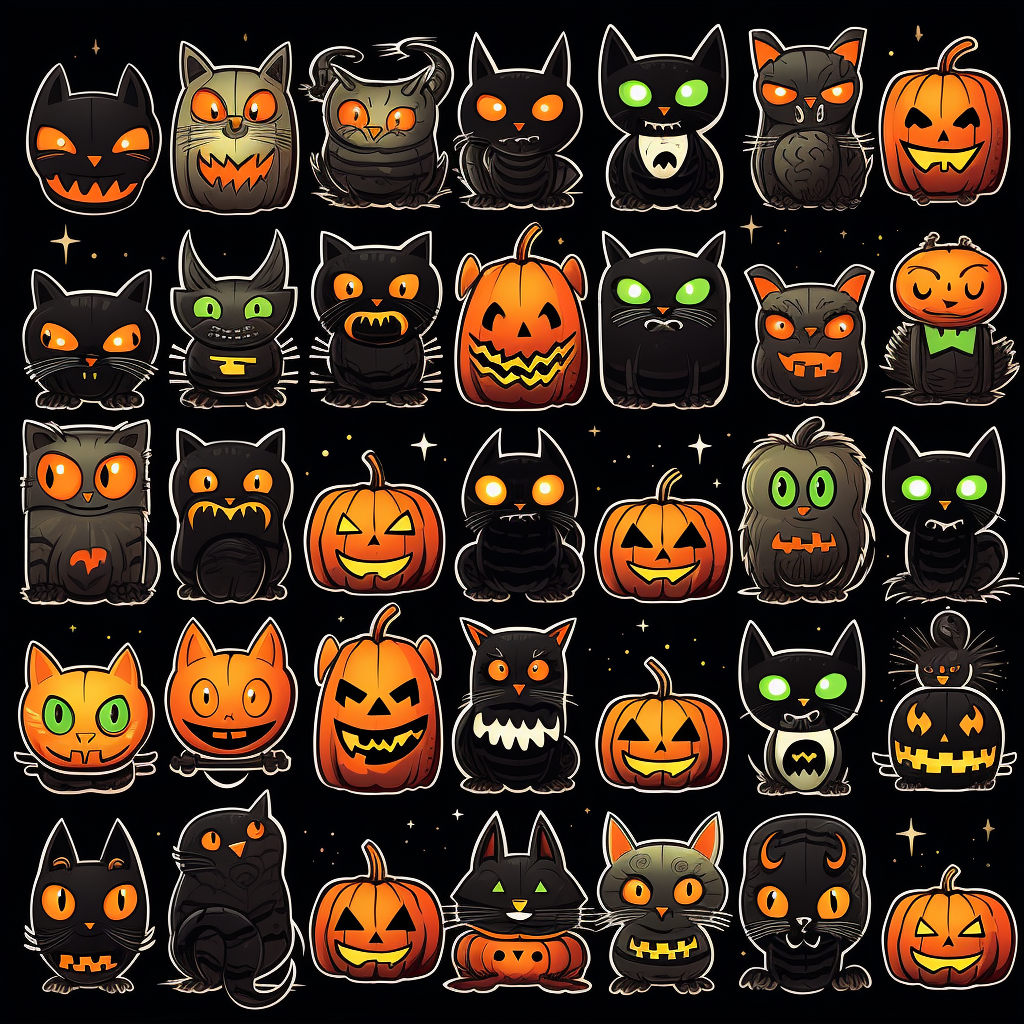 Assorted Halloween Stickers