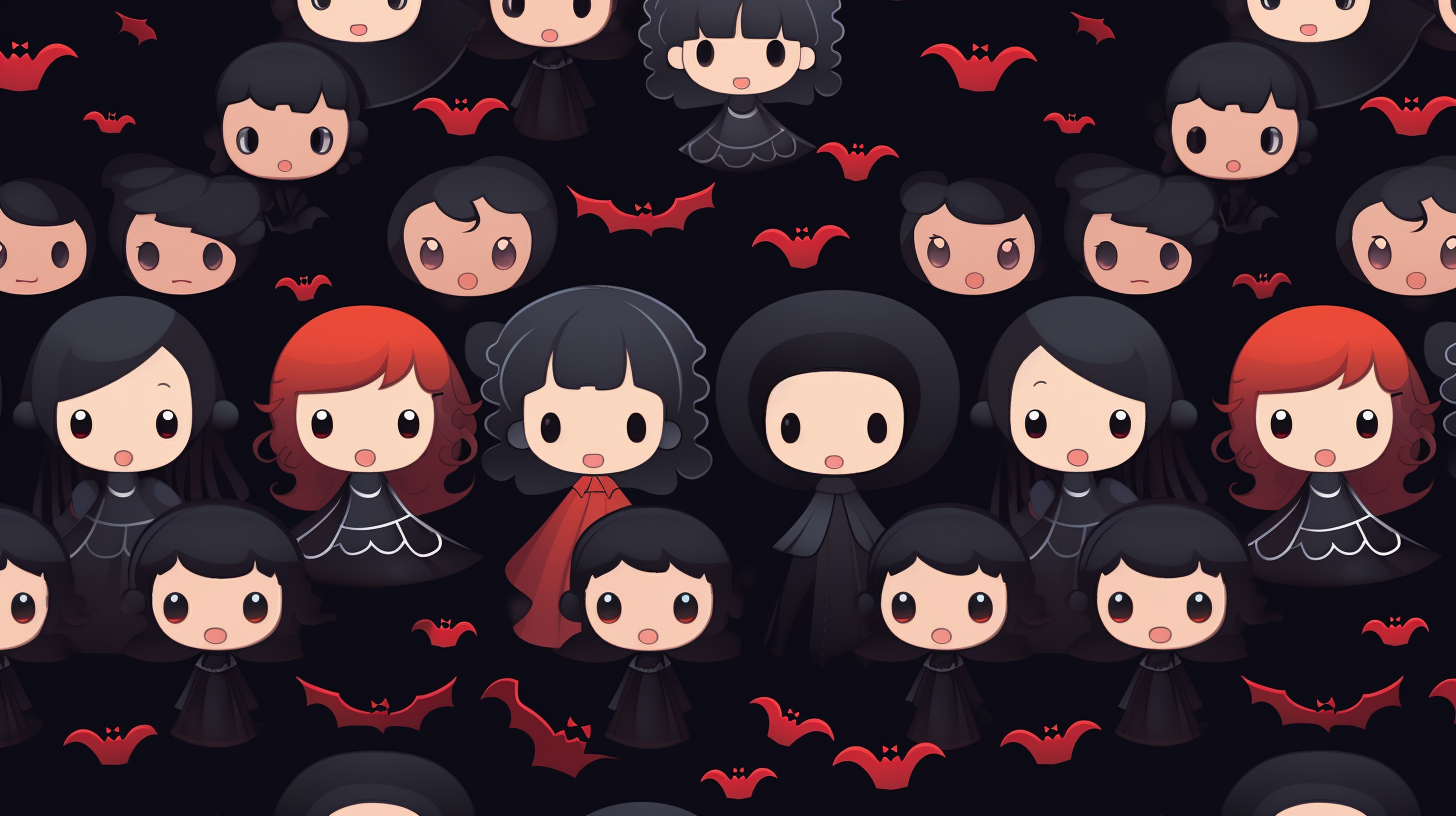 Adorable Halloween Vampire Wallpaper