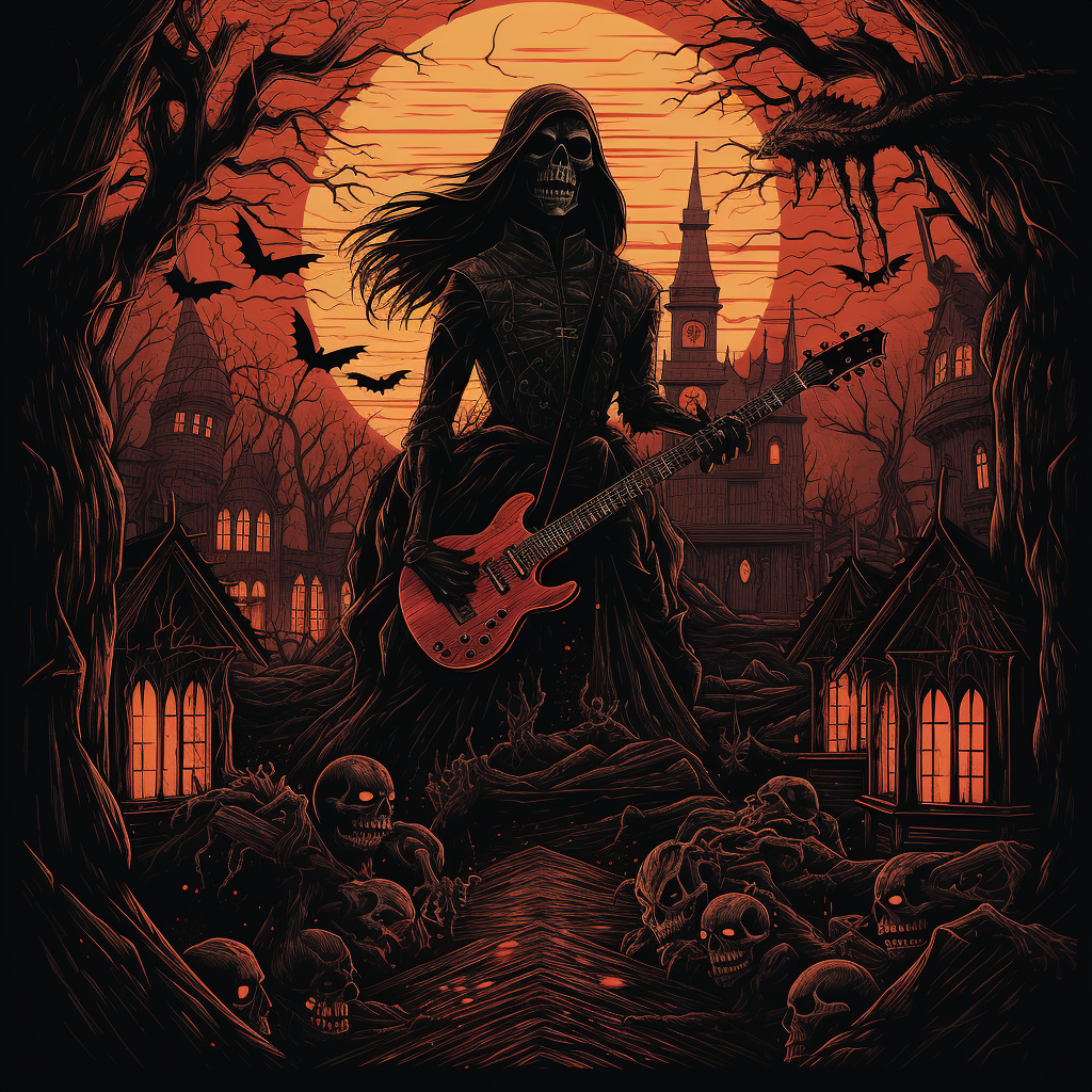 Dark Rock Albums with Halloween Bad Style