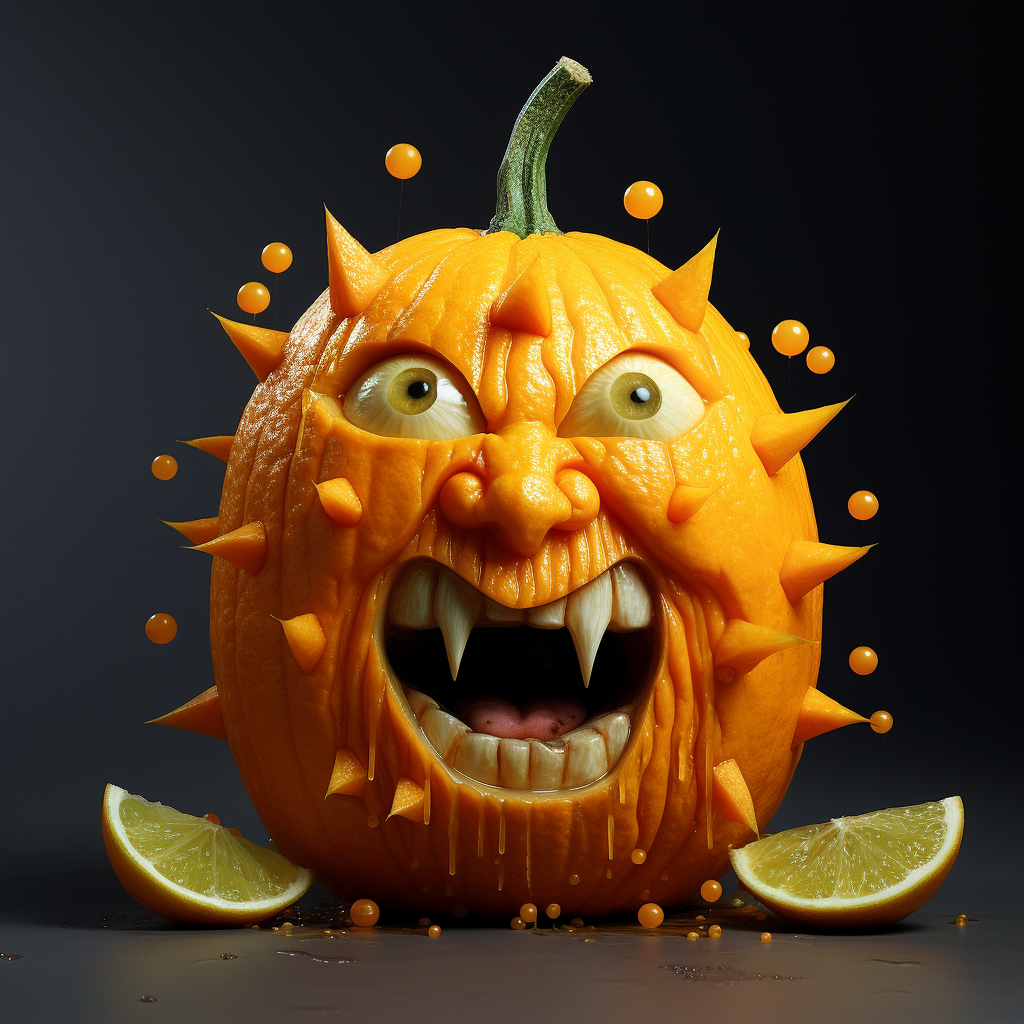 Animated Halloween Citrus Fruit