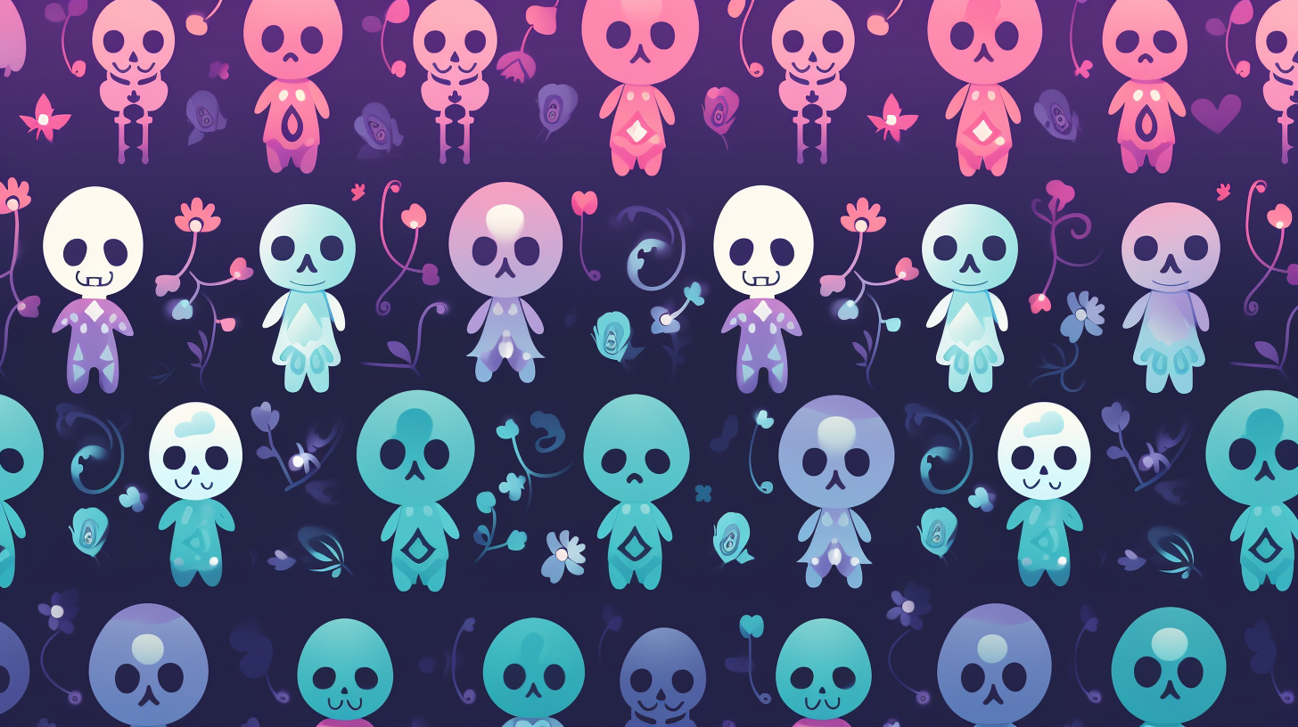 Cute Halloween Skeleton Wallpaper