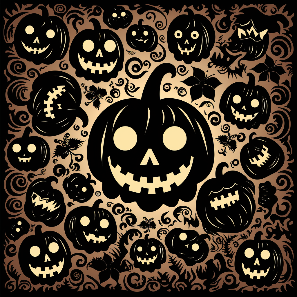 Halloween stencil patterns for spooky decorations