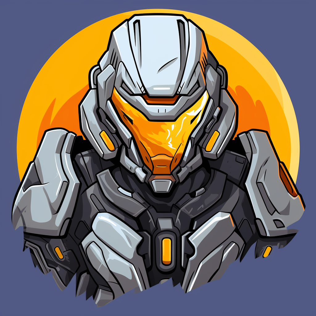 The Arbiter character from Halo - Cartoon Sticker