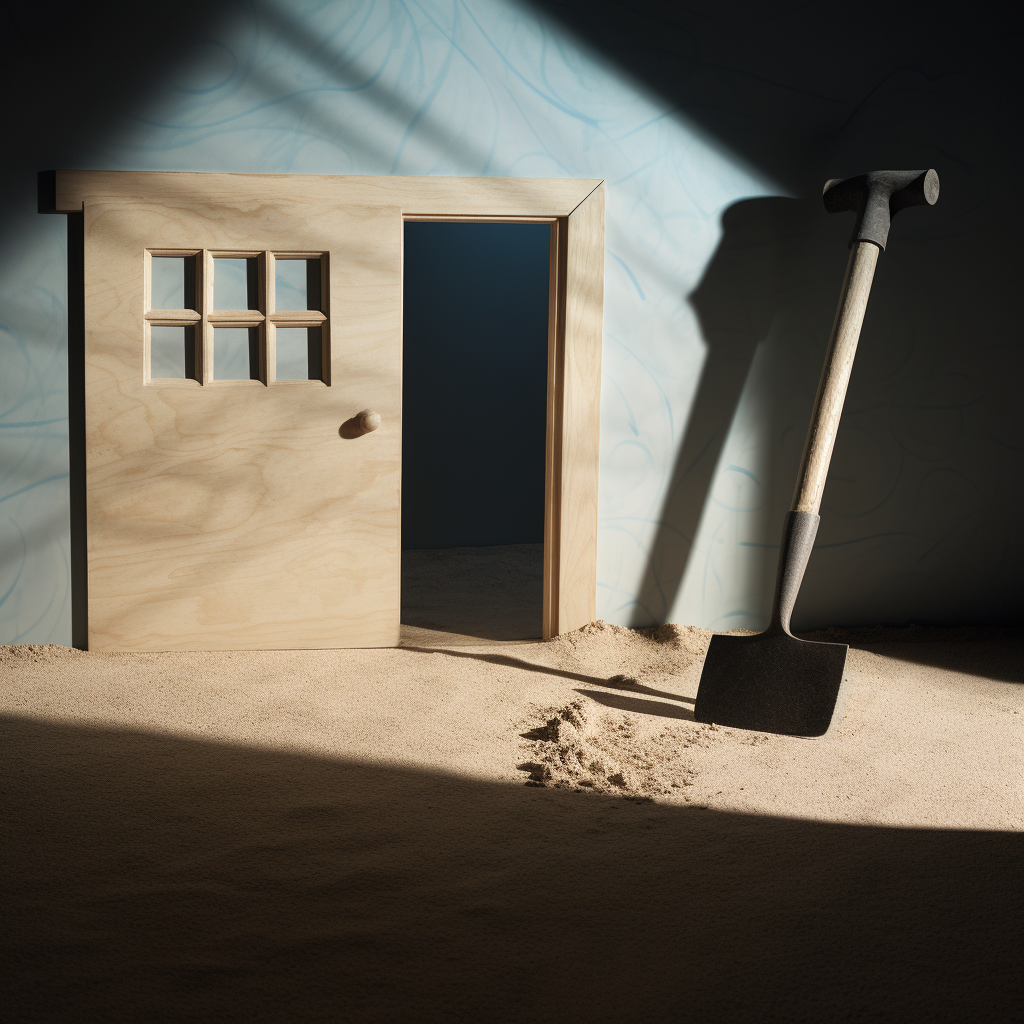 Shadow of a Home Casted by a Hammer