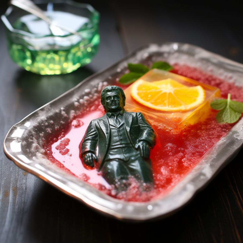 Han Solo encased in jello