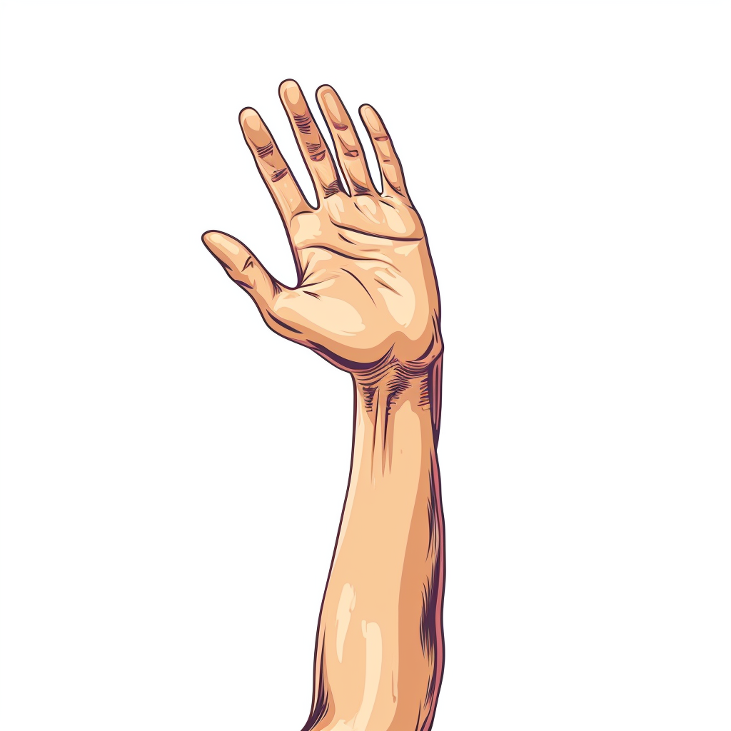 Hand high five minimal vector