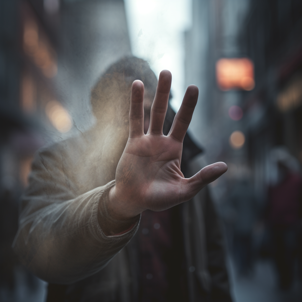 hand holding faded photo