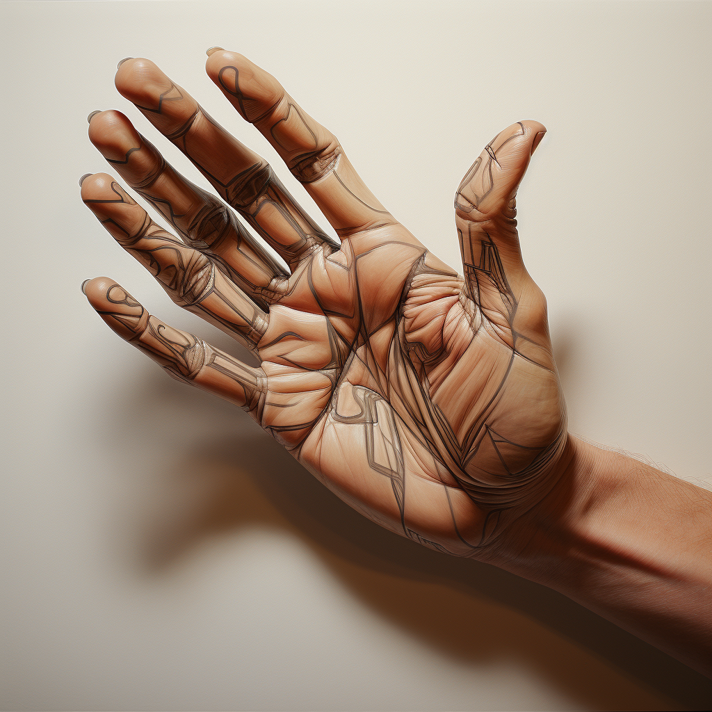 Lifelike hand artwork masterpiece