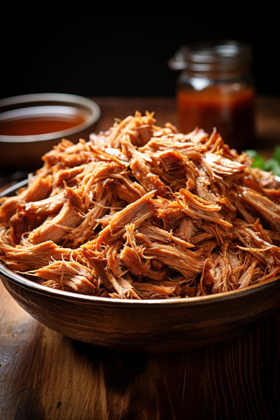 Delicious hand shredded pork meal