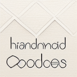 Illustrated logo for handmade goods business