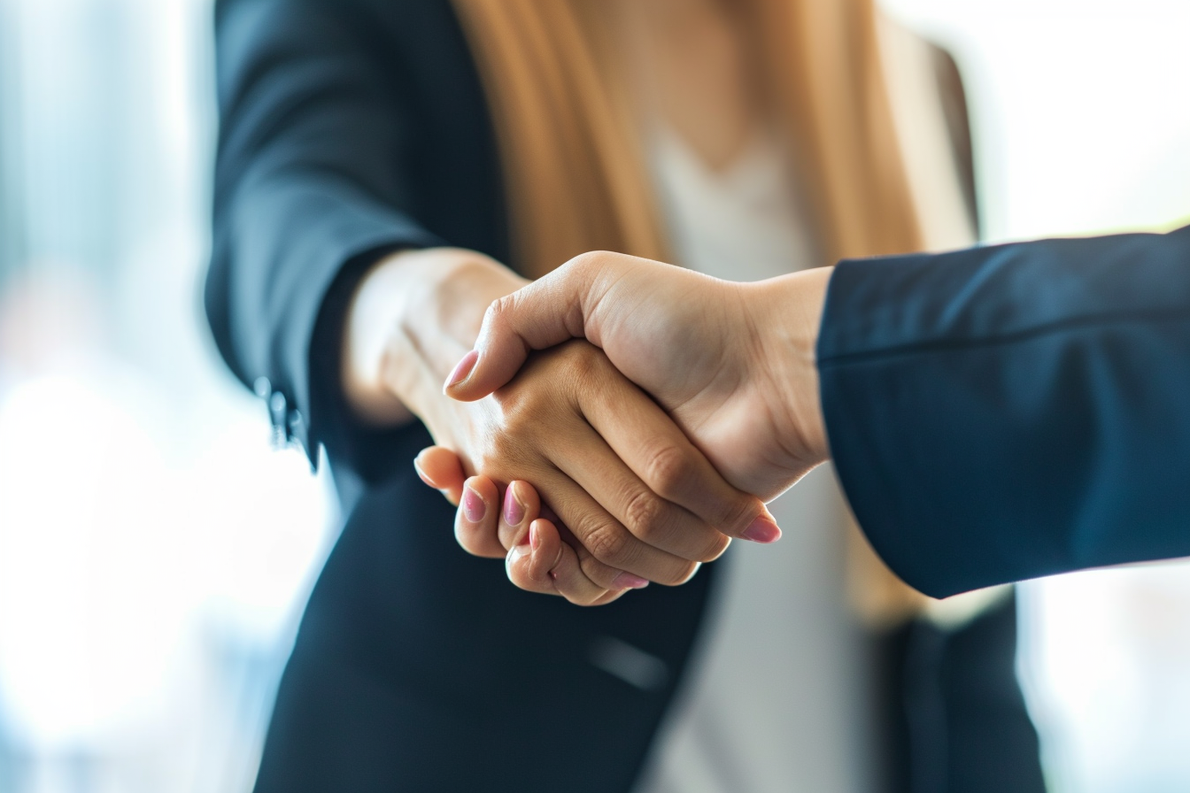 Handshake with Business People