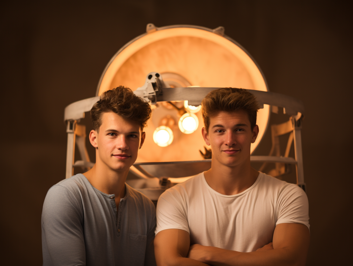 Studio Photography of Handsome Gay Couple