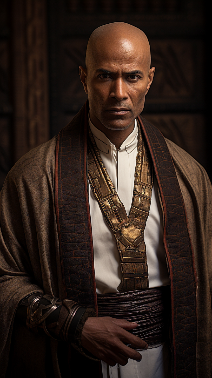 Handsome Imhotep, ancient Egyptian descendant