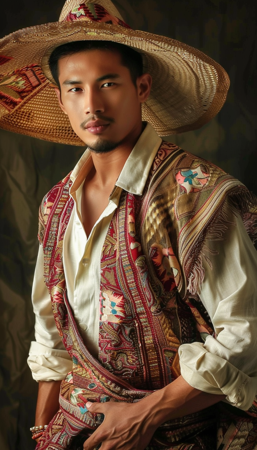 Filipino man traditional attire