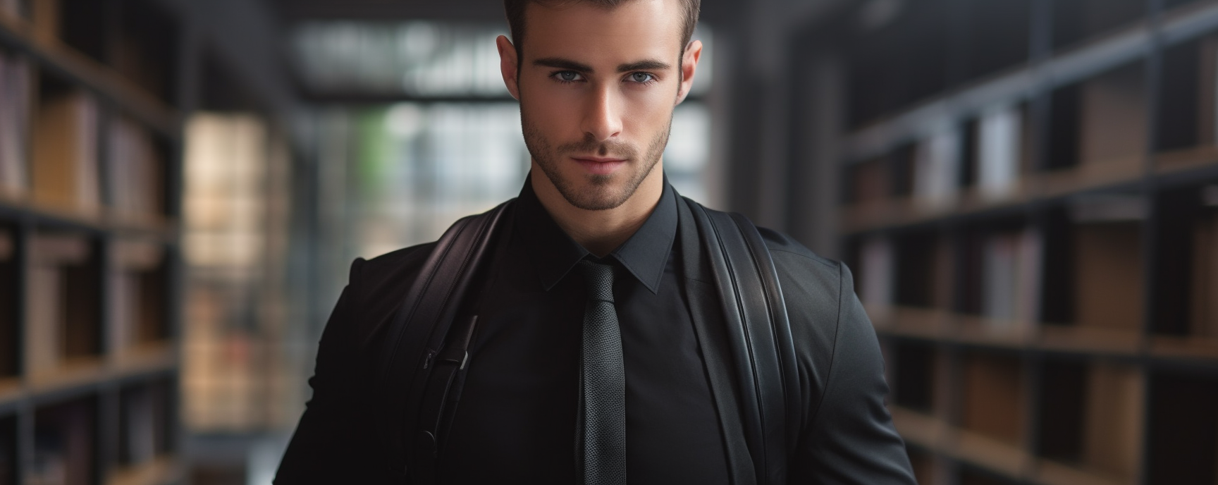 Handsome man taking from chest pocket