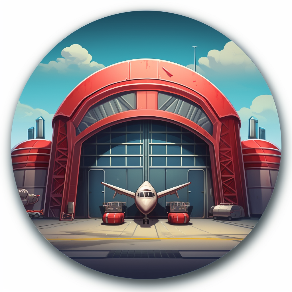 Hangar icon in mobile game