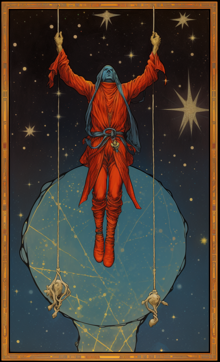 Hanged Man Tarot Card Art