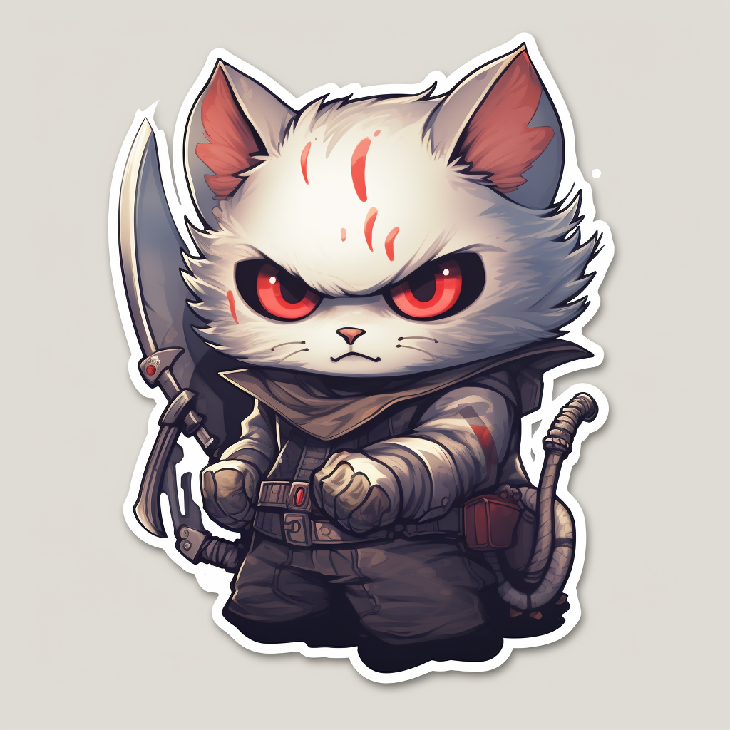 Handsome anima character illustration sticker