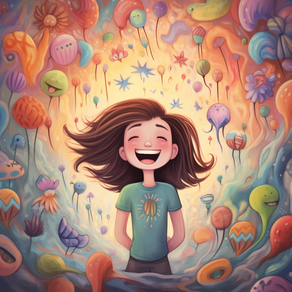 Illustration depicting the mix of joy and stress in life