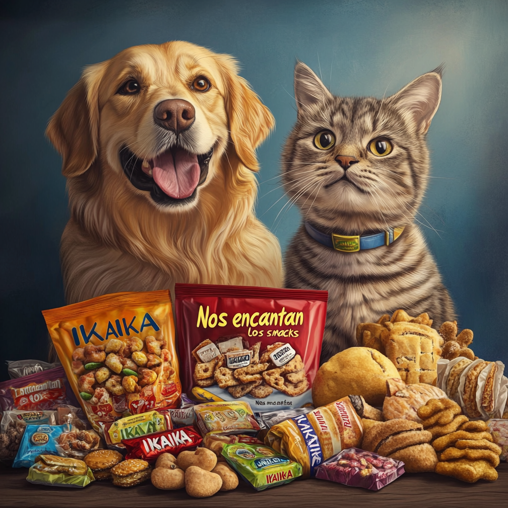 Dog Cat Snacks Sign Happy