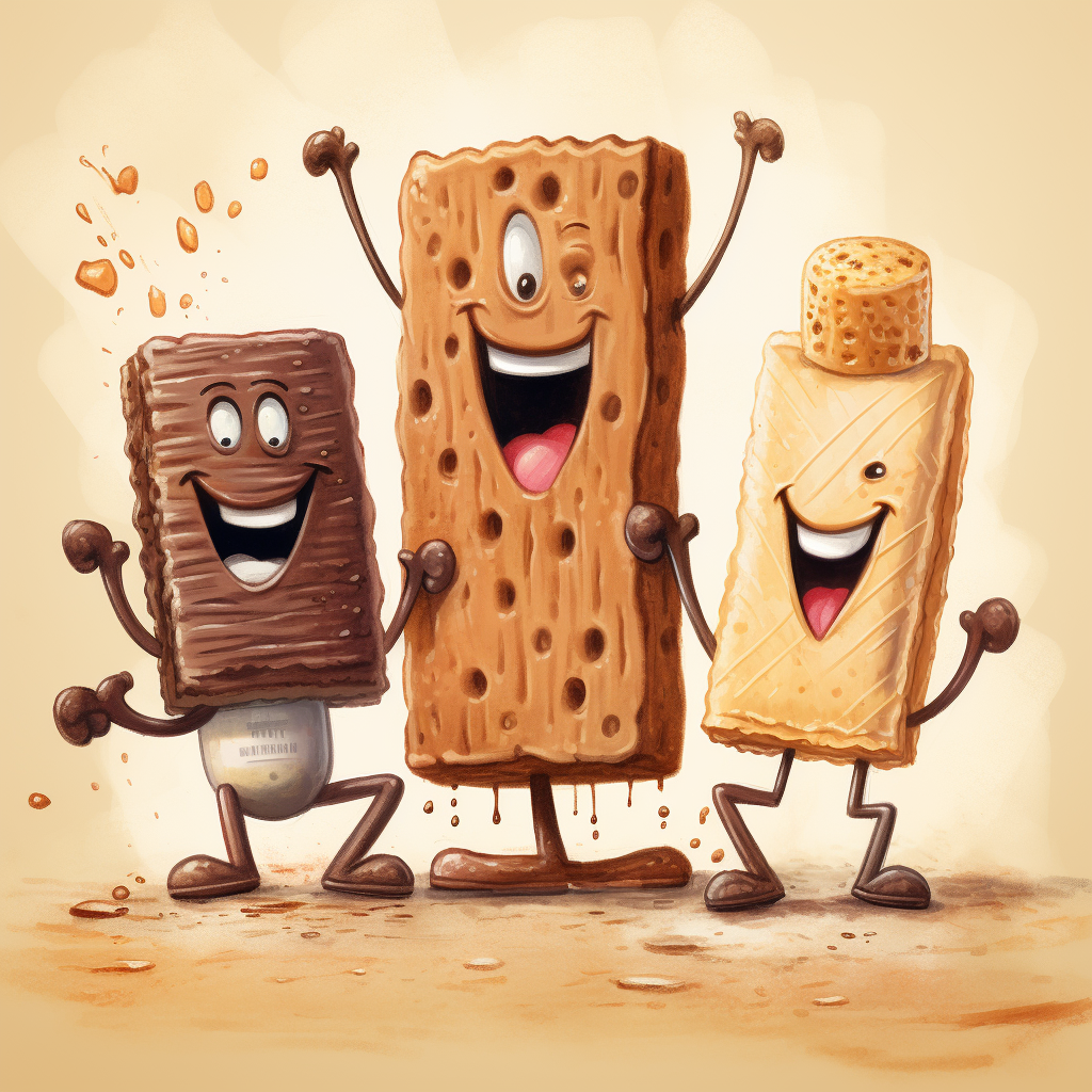 Happy Illustration with Three Characters