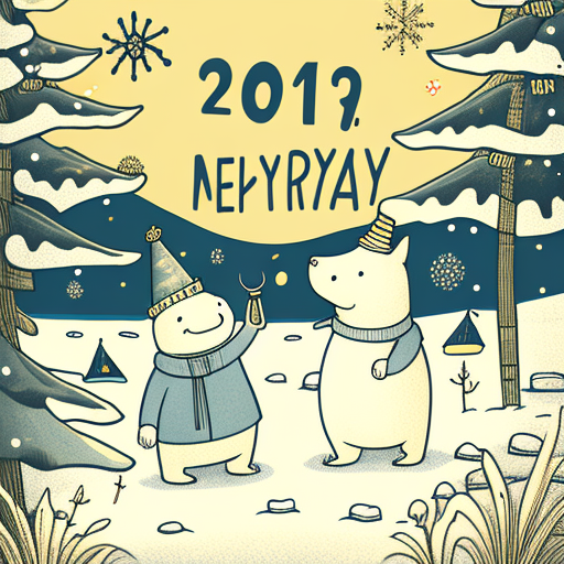 Moomin Happy New Year art