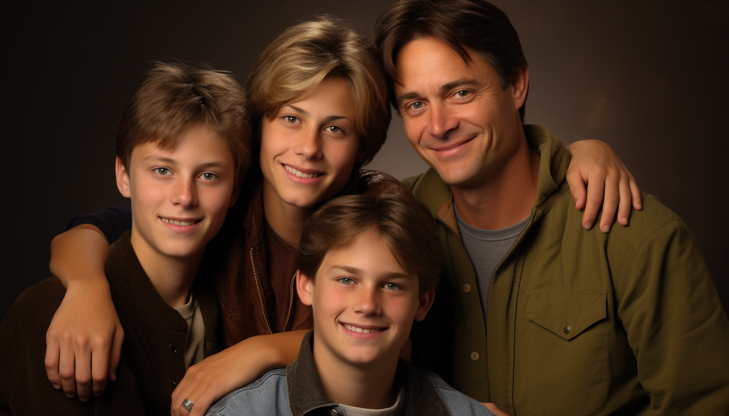 Happy family smiling portrait