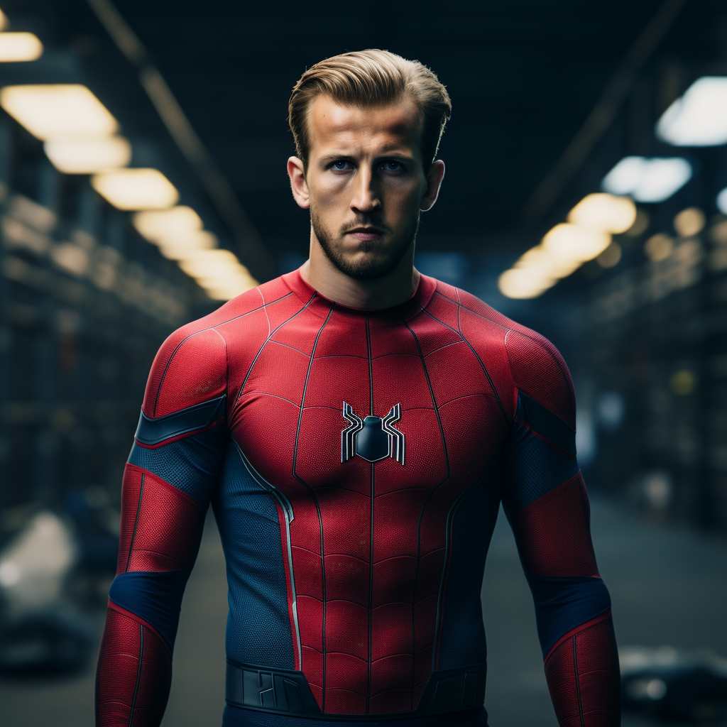 Harry Kane as Spider-Man