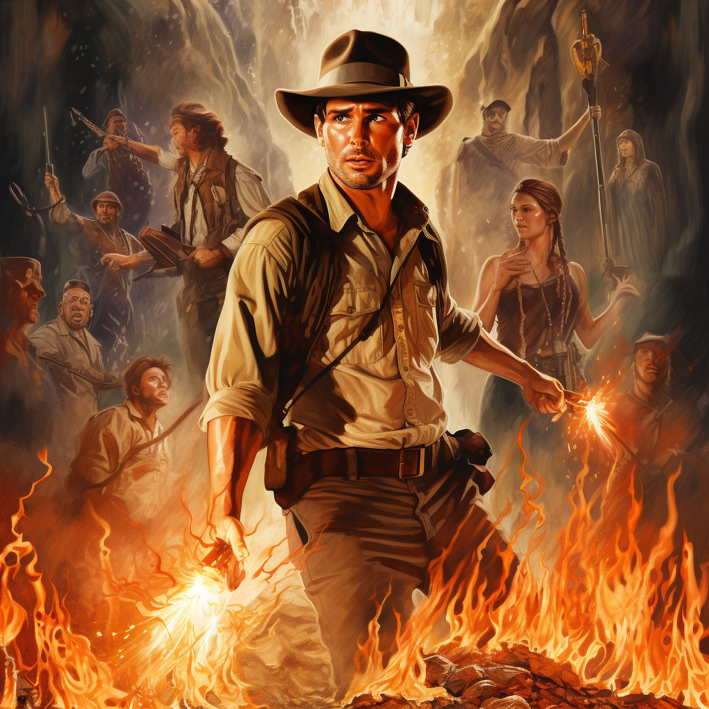 Harry Potter as Indiana Jones movie poster