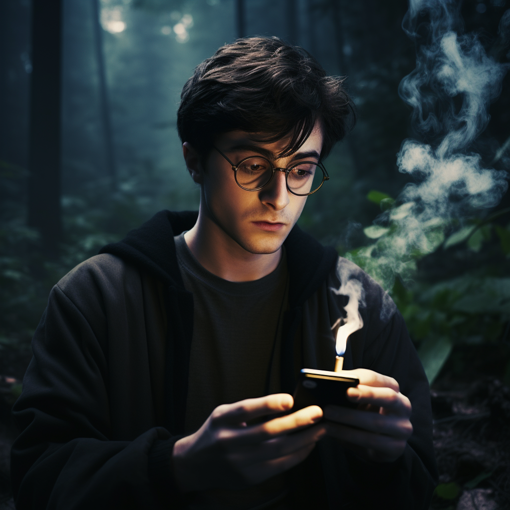 Harry Potter Smoking Cigarette iPhone 6 Camera