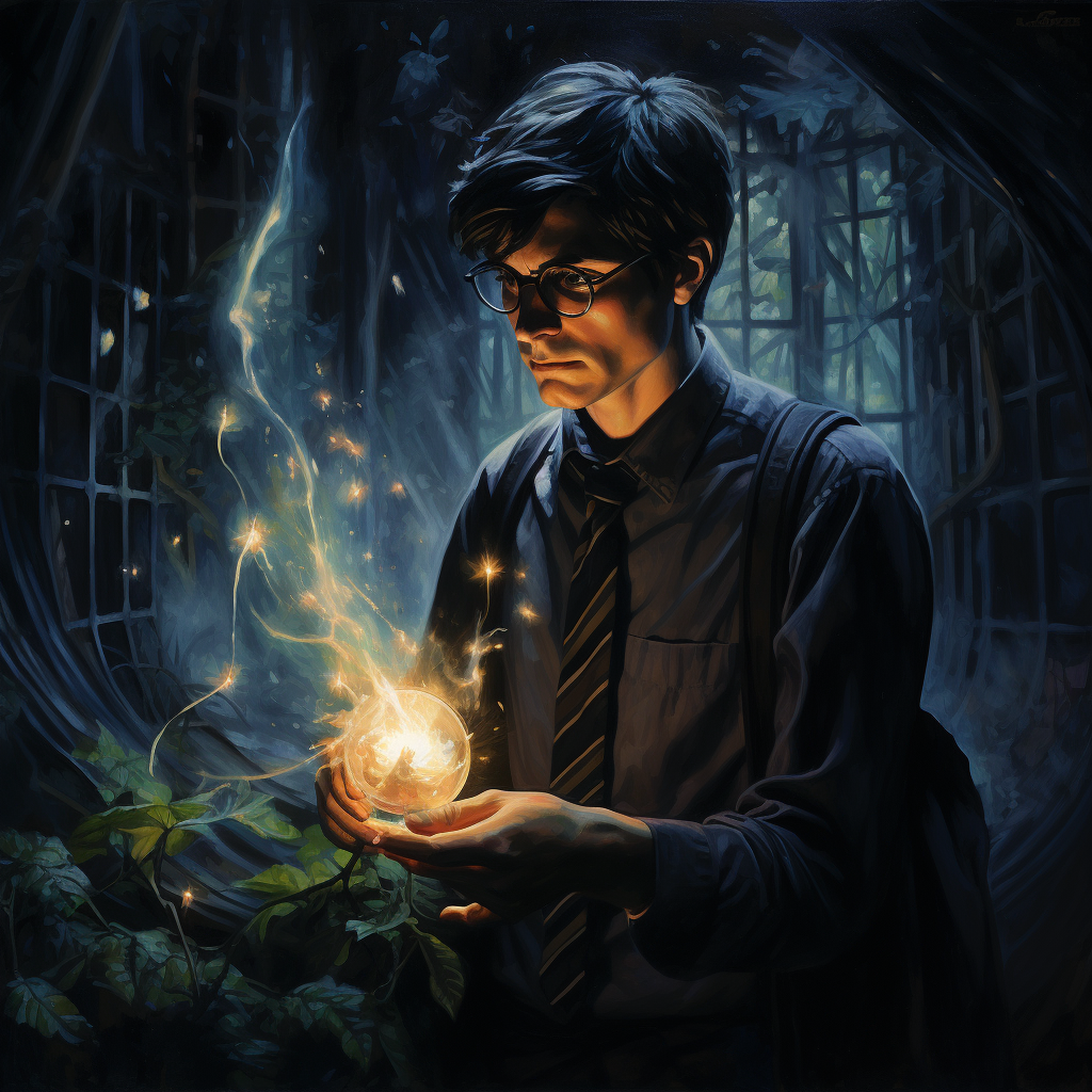 Hyper-realistic Harry Potter Summoning Patronus