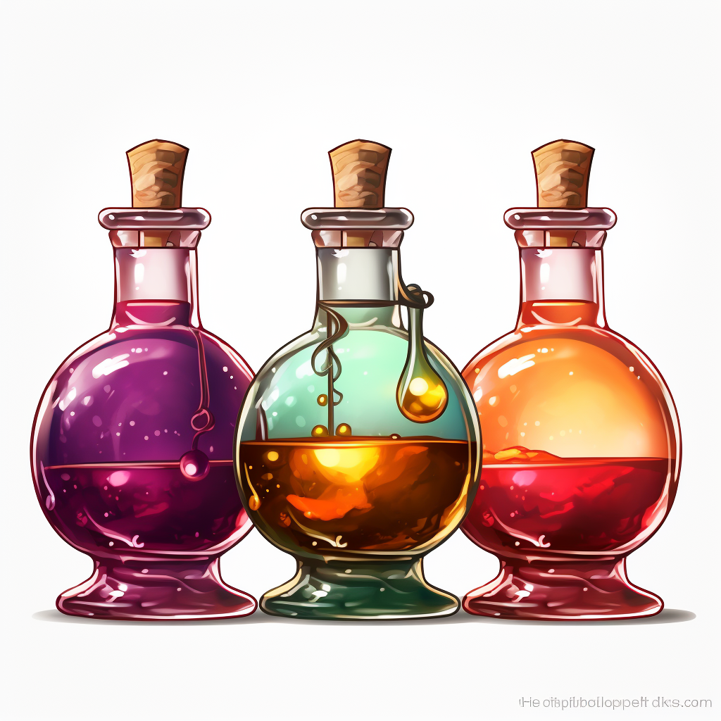 Illustration of Harry Potter Potion Book Pages