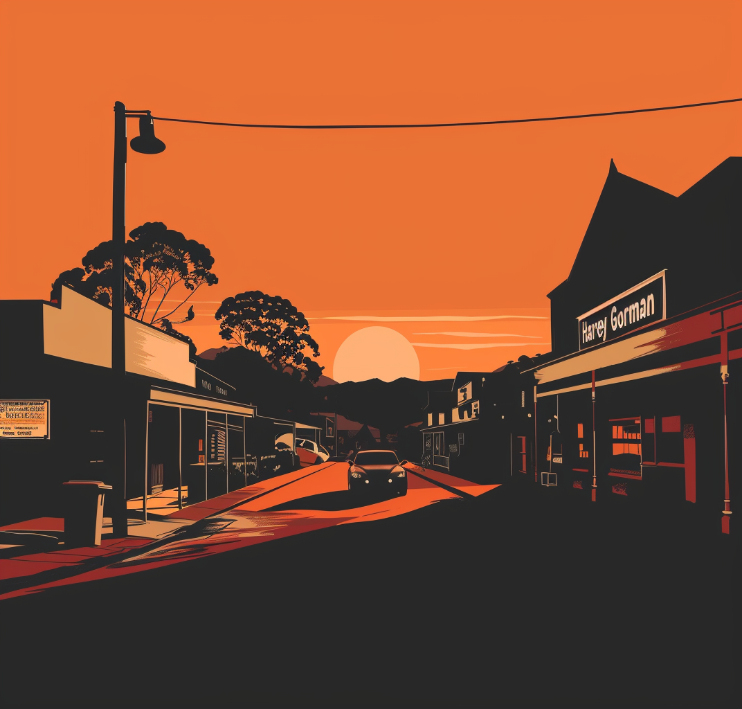 Harvey Gorman Sunset Graphic Design