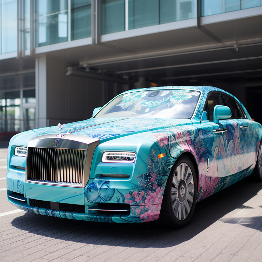 Hatsune Miku Rolls-Royce itasha car