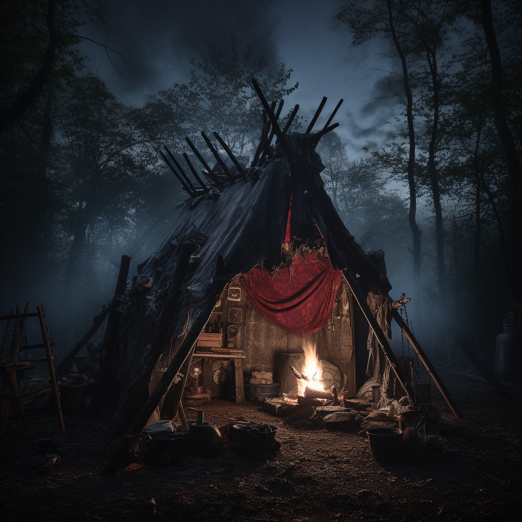 A chilling haunted campsite