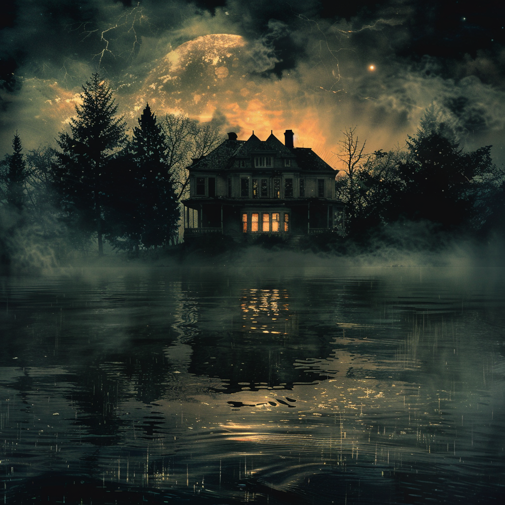 Haunted Lake Advertisement Design