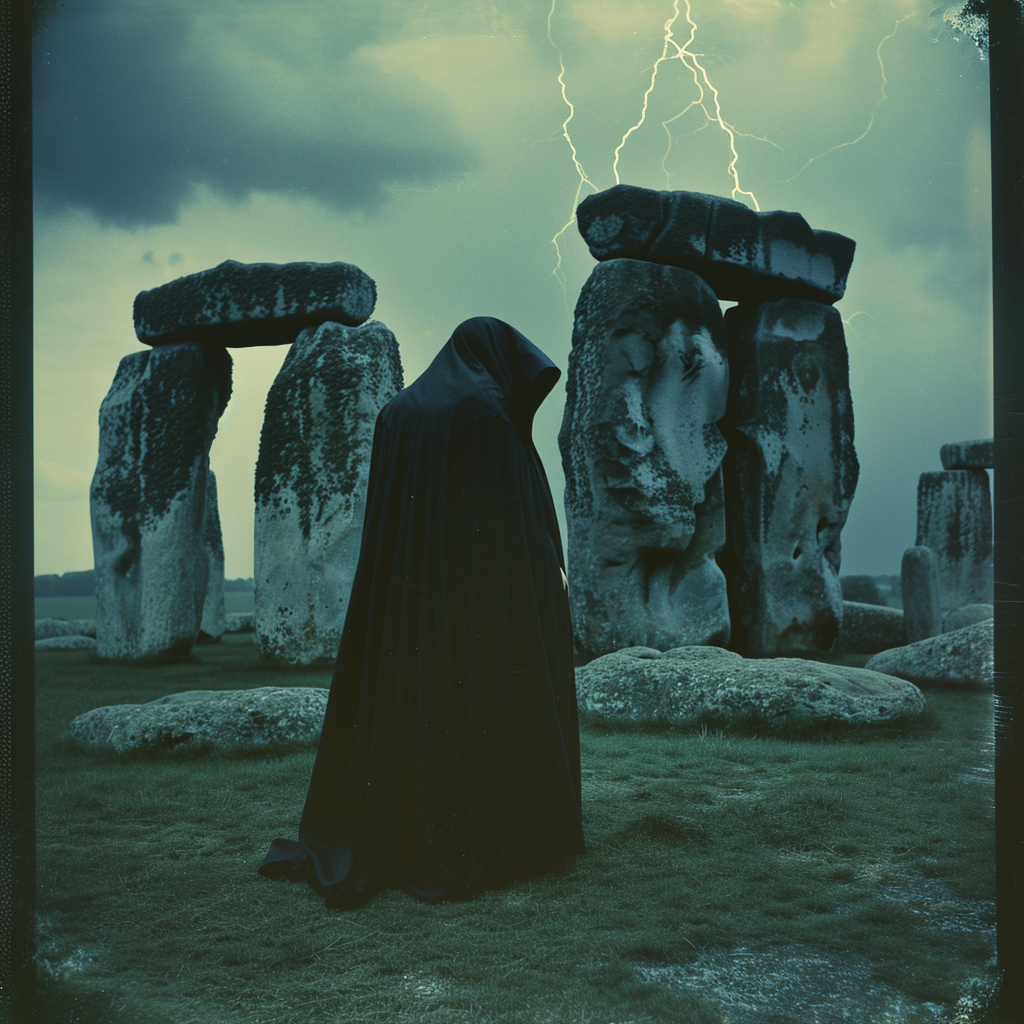 Mysterious figure at Stonehenge