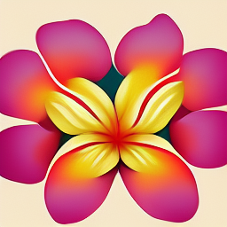 Beautiful Hawaiian flower graphic design