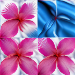 Colorful Hawaiian flower patterns