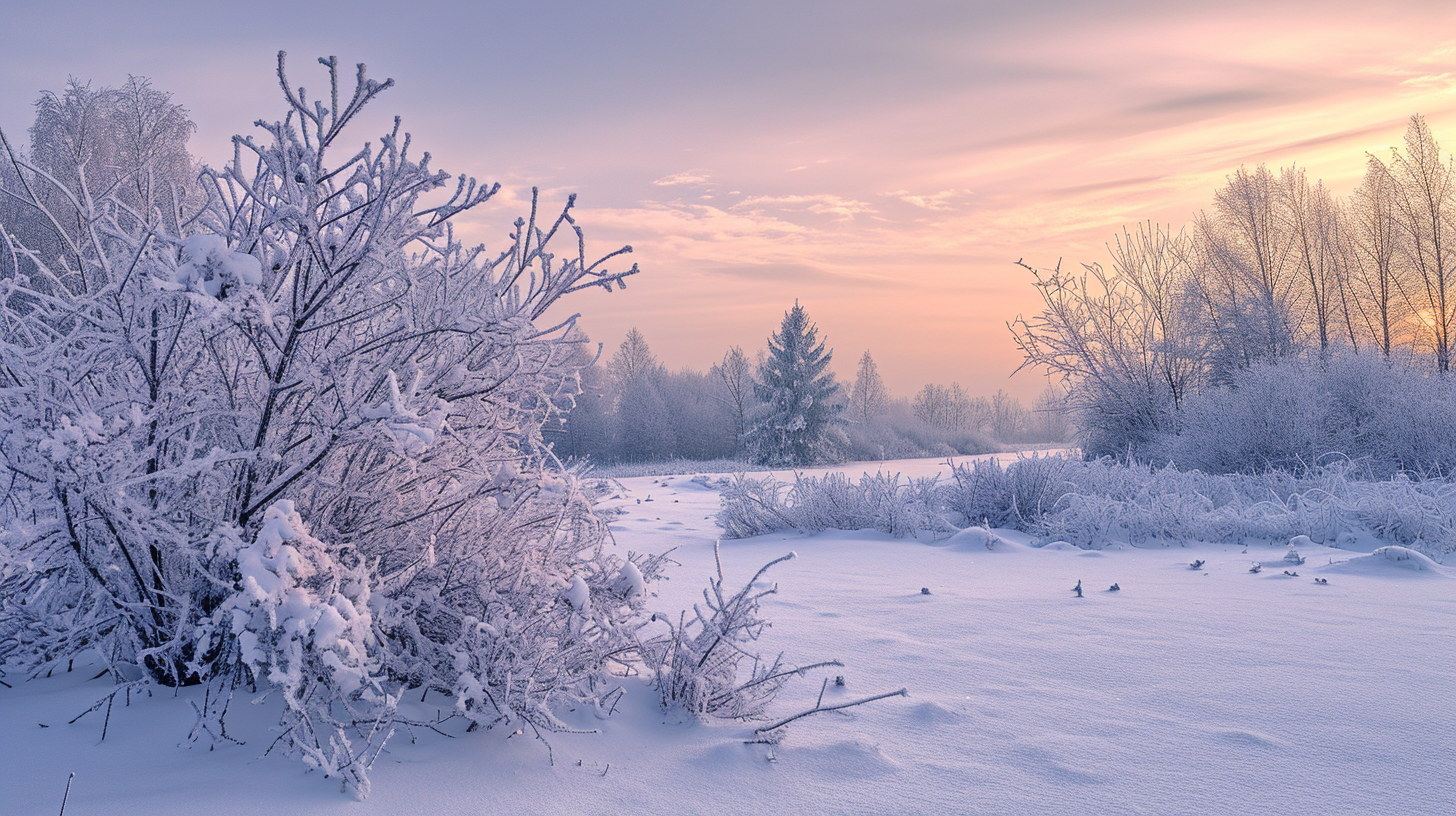 HDR snowy landscape with Sony Alpha camera