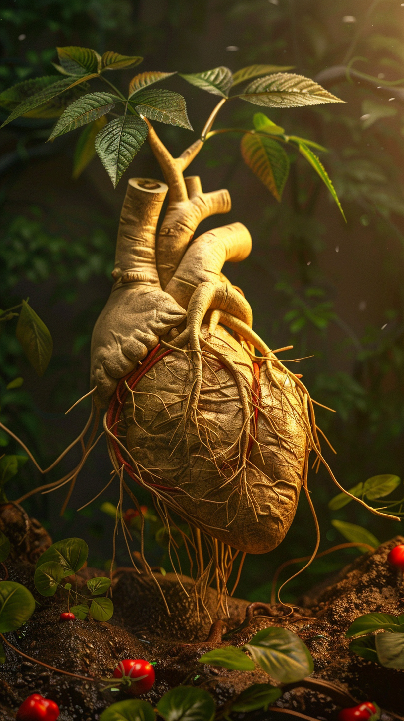 Panax Ginseng Healing Heart Image